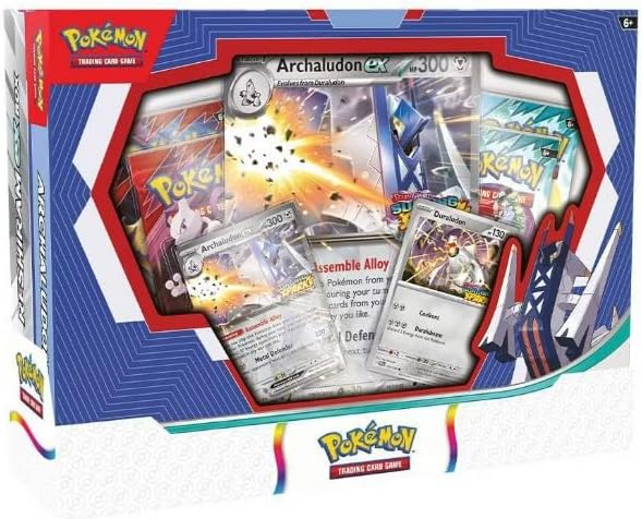 Pokemon TCG Trading Card Game Boxes Reshiram ex and Archaludon ex Box 2 Boxes, 4 Packs per Box and 2 Promo Cards with one Oversized Card