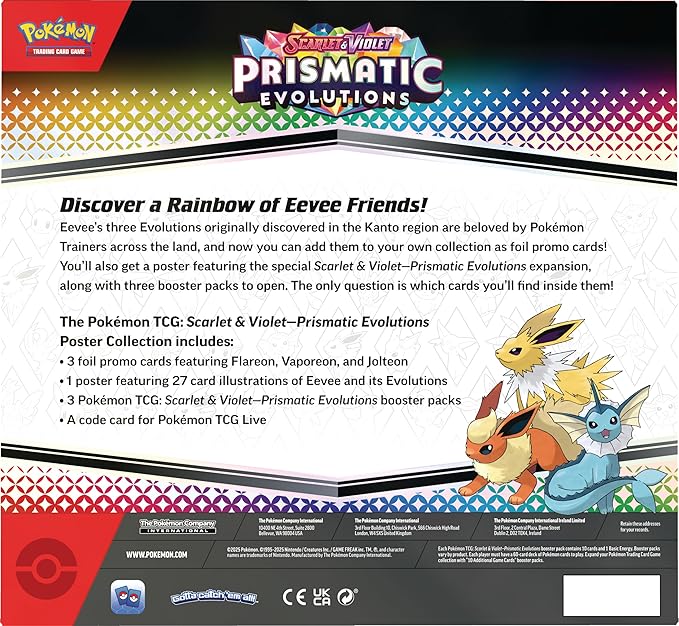 Pokemon TCG: Scarlet & Violet—Prismatic Evolutions Poster Collection